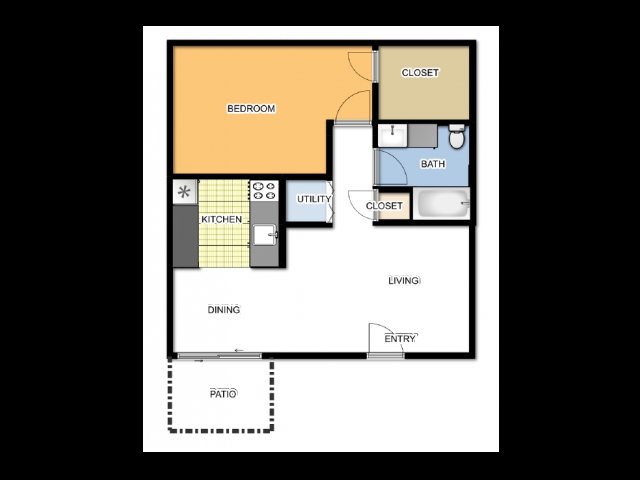 Plano de planta - Redhawk Apartments
