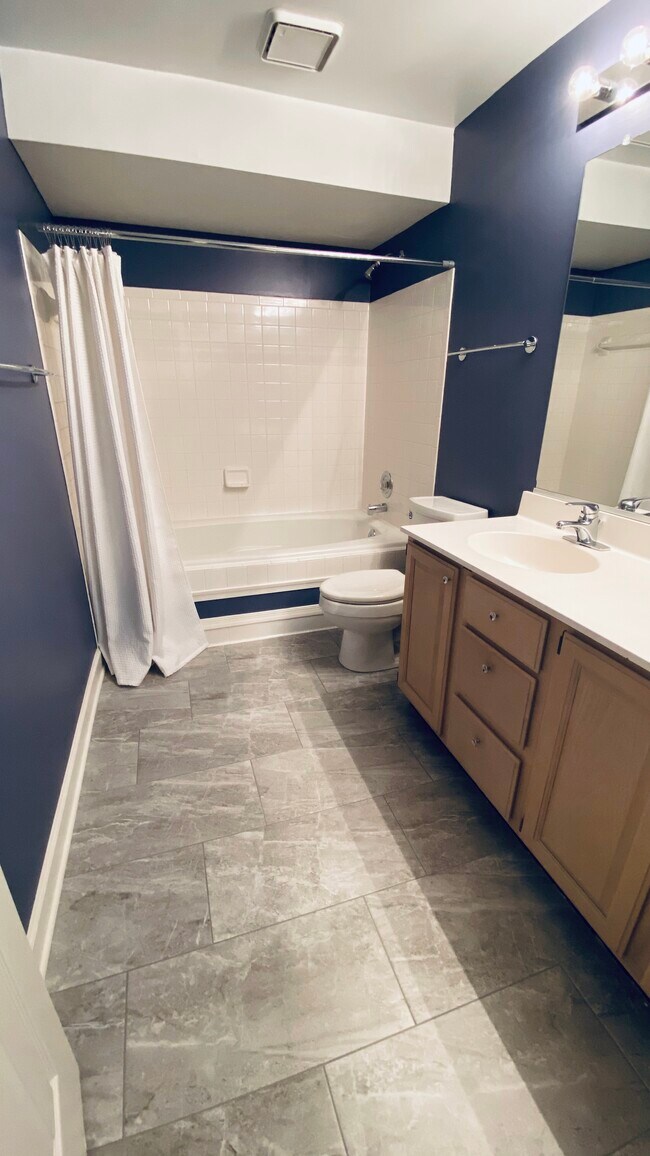 Primary Bath with Brand New Floor - 12229 Fairfield House Dr