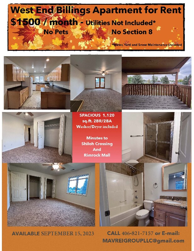 3385 Granger Ave S, Billings, MT 59102 Condo for Rent in Billings, MT