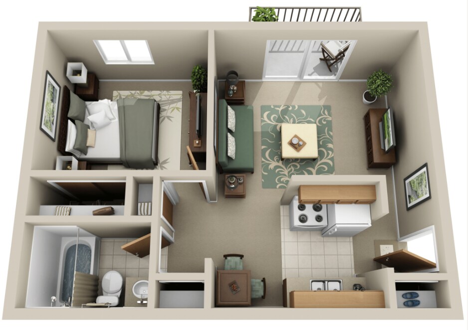 Euclid Apartments – 1 Bedroom 1 Bathroom