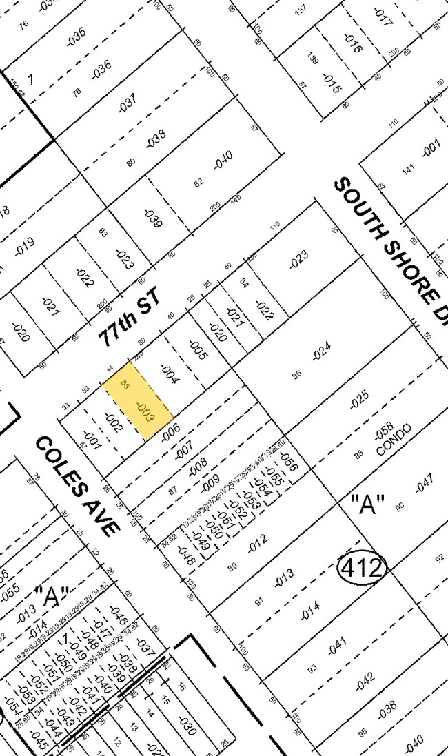 Plat Map - 7742 S South Shore Dr