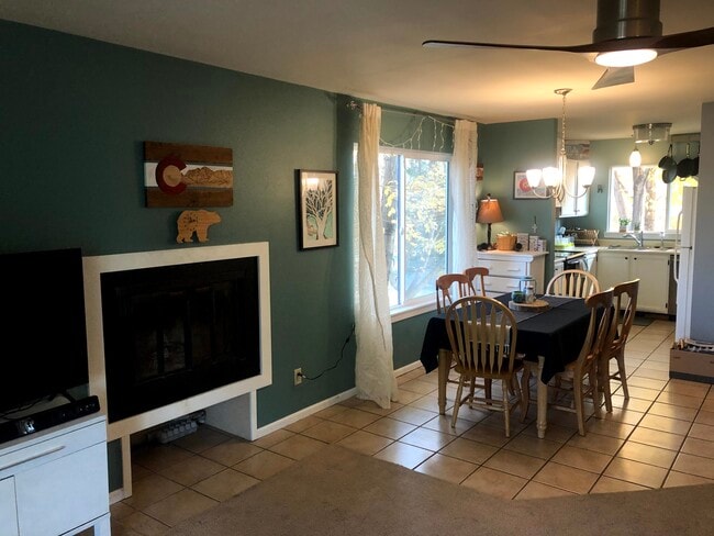 Living/Dining Room, wood burning fireplace - 3465 Lochwood Dr