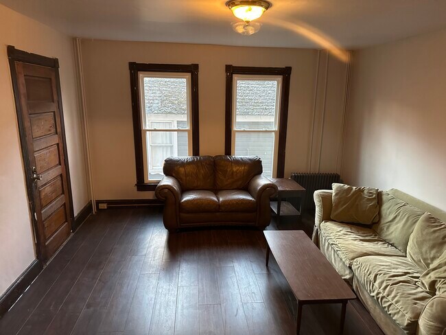 Living Room view from kitchen - fresh paint. - 203 Pleasant St