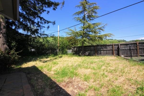 Unit 1 back yard - 5465 Petaluma Hill Rd