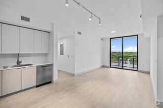 3BR, 3BA - 1,267SF - Kitchen/ Living Room - Gardens Residences