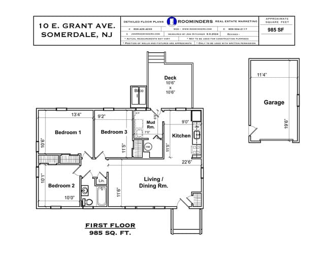 Floor Plan - 10 Grant Ave