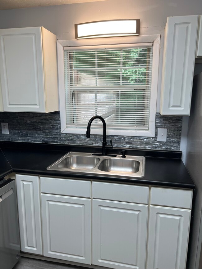 Kitchen sink with LED lights and back splash - 2925 Spruce Cir