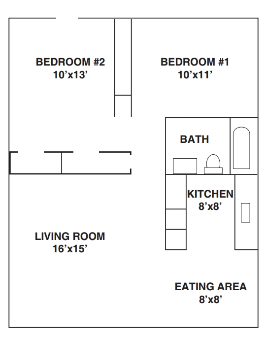 2BR/1BA - Nottingham West Apartments