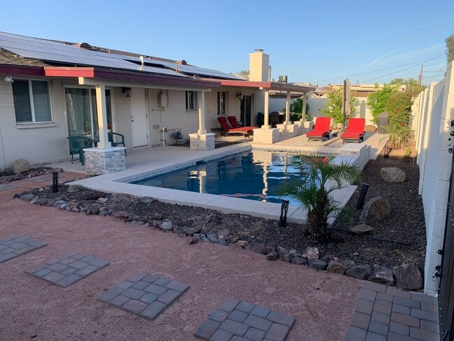 Backyard pool built in 2023 - 1207 E Loyola Dr
