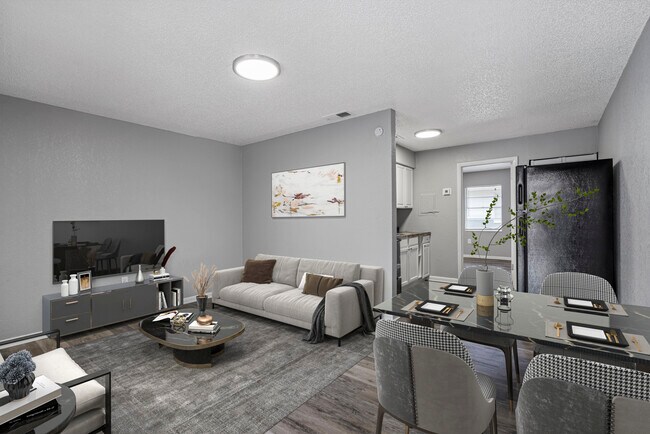 1 dormitorio, 1 baño, sala de estar de 600 pies cuadrados - Palm Square