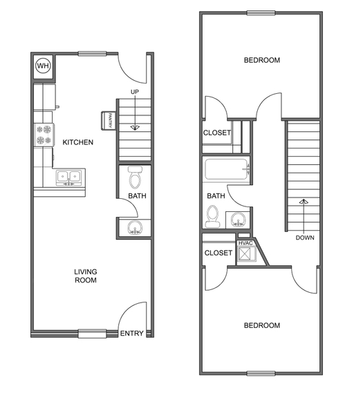 Plano de planta - Longhorn Townhomes