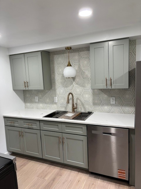 Quartz countertop and hexagon tile backsplash - 16 Brittany Dr