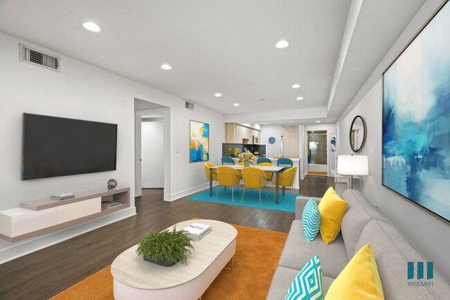Open-Concept Living Room, Dining, and Kitchen - Darlington Center by Wiseman