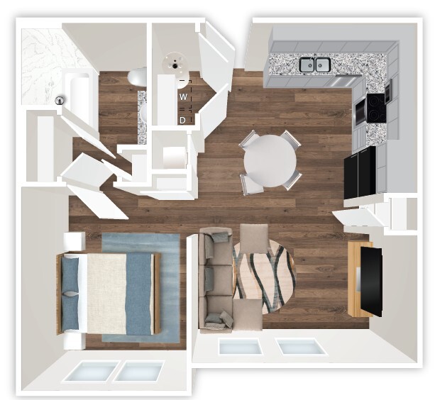 Floorplan - Lapiz Flats Apartments