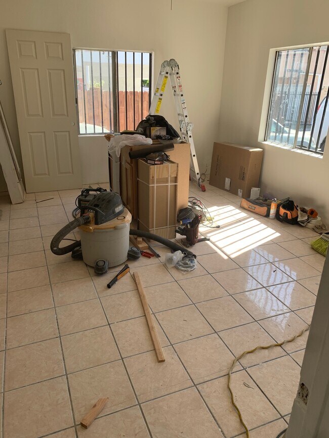 Living room remodeling going on - 1120 N Norman Ct