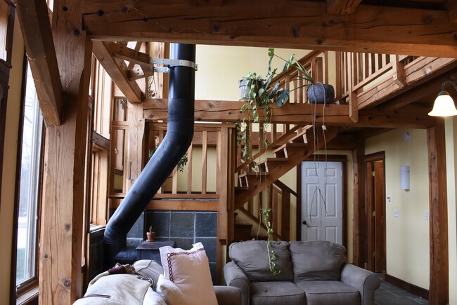 Stairway from living space - 12680 Route 78
