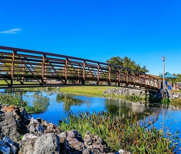 George Barker Park is located on Clear Lake's north shore