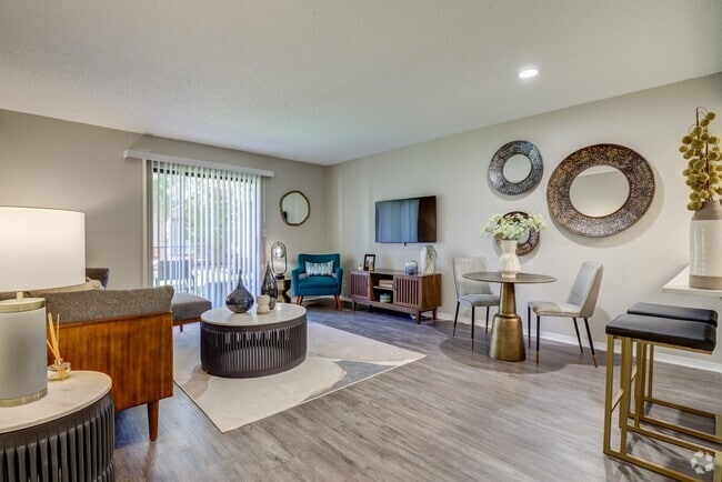 Renovated Living Room - The Invitational Apartments