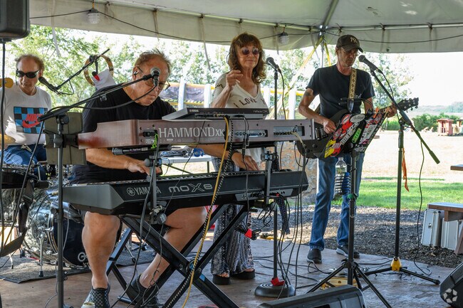 The Sunflower Festival on Social Island in Goshen features live music from local acts.