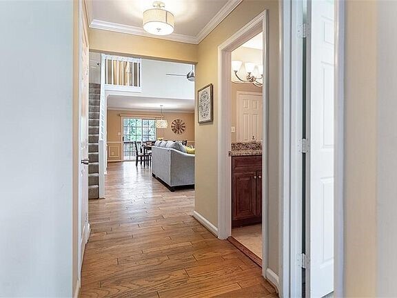 View from front entry - 157 Hidden Lake Pl