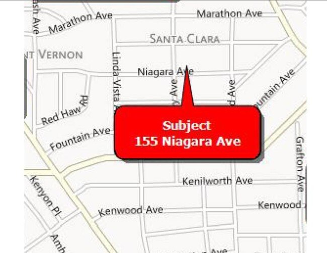 Mapa - 155 Niagara Ave