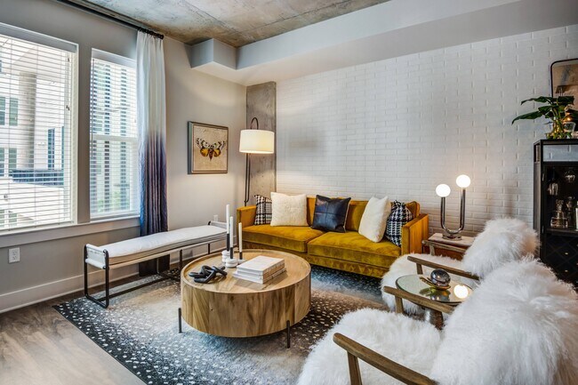 Sala de estar de apartamentos - The Point at Reston