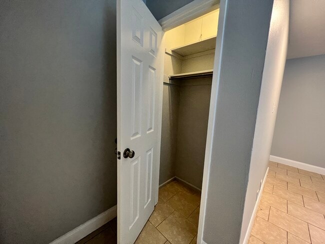 Coat closet in entryway - 1807 Frame St