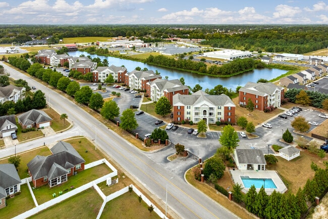 Aerial Entry View - Woodlake Apartments