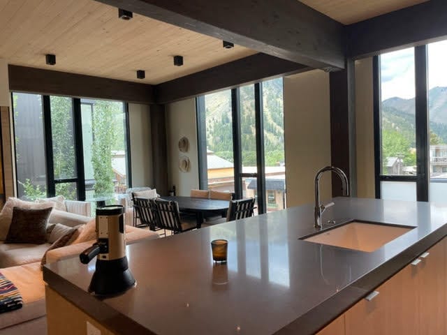Dining area view from kitchen - 100 4th St W