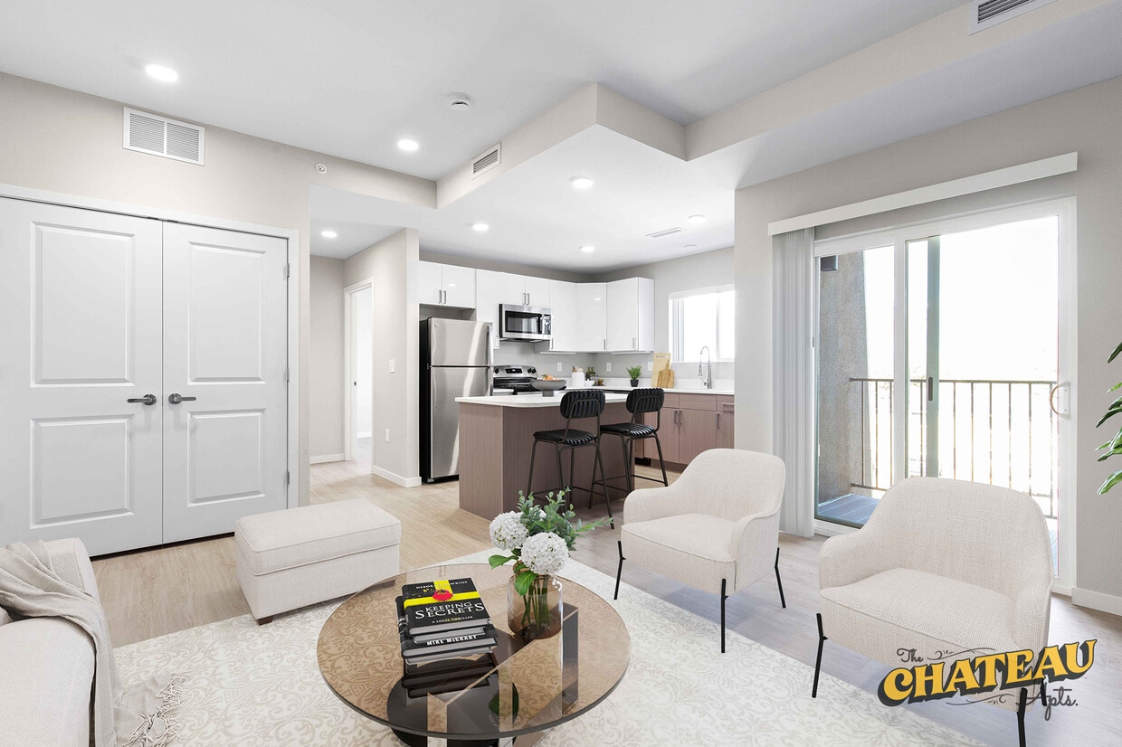One Bedroom Kitchen - Chateau Apartments