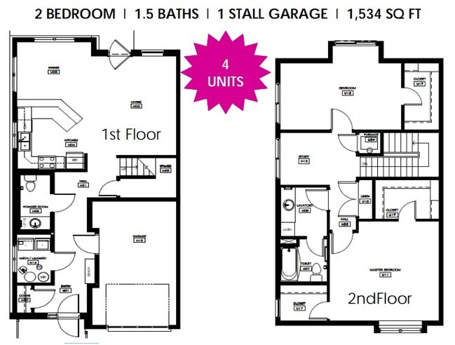 2HAB/1.5BA - Spring Creek Townhomes