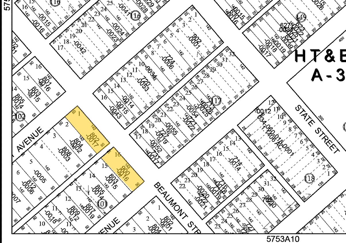 Mapa de la parcela - 801 Georgia St