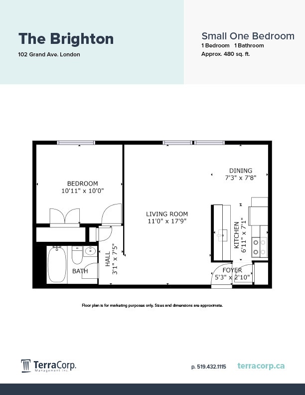 Small One Bedroom - The Brighton