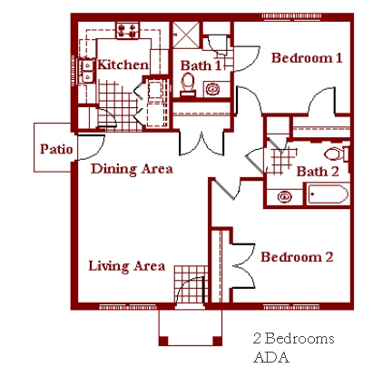 2BR/2BA - Red Oak Townhomes