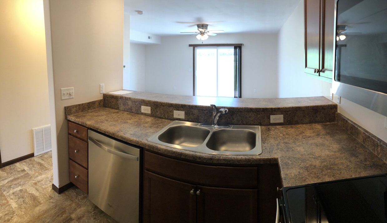 Kitchen Looking Into Living Room - 1902 Wrigley St