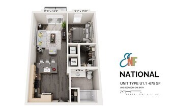 Interior Photo - East National Flats