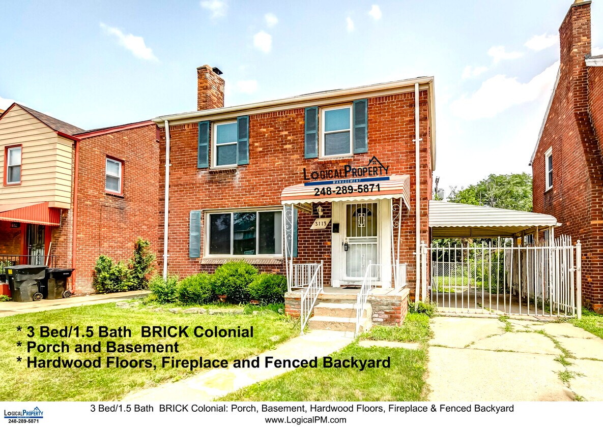 3113 Ewald Cir, Detroit, MI 48238 House Rental in Detroit, MI