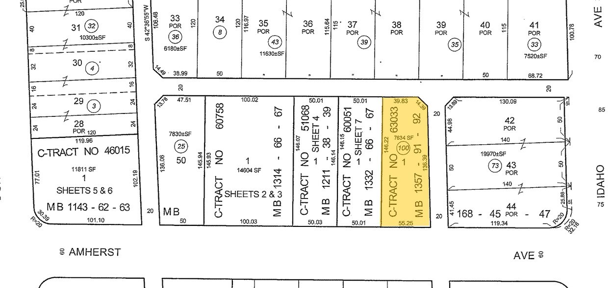 Plat Map - 1546 Amherst Ave