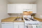 Located at 815 18th St S in Arlington, Virginia, this two-bedroom, one-bathroom residence offers a well-organized single-floor layout designed for comfortable everyday living. Light hardwood-style flooring runs throughout the unit, providing a cohesive and clean aesthetic from room to room.

The entry leads into a bright, open living and dining area framed by large floor-to-ceiling windows dressed with blinds, allowing abundant natural light and treetop views. A sliding glass door connects this space directly to a private balcony, extending the living area outdoors.

The kitchen is efficiently designed with white cabinetry, granite-style countertops, a gas range, dishwasher, and full-size refrigerator — providing ample functionality for meal preparation.

The generously sized primary bedroom features a wall of large windows that fill the room with natural light and offer pleasant outdoor views. The second bedroom is equally well-lit with its own window and direct access to the rest of the unit. Both bedrooms benefit from dedicated closet space, with a total of four closets throughout the residence for excellent storage.

The bathroom is clean and bright, featuring a full tub and shower combination with crisp white finishes. A hallway connects the bedrooms and bathroom, completing this thoughtfully laid-out home in a prime Arlington location.