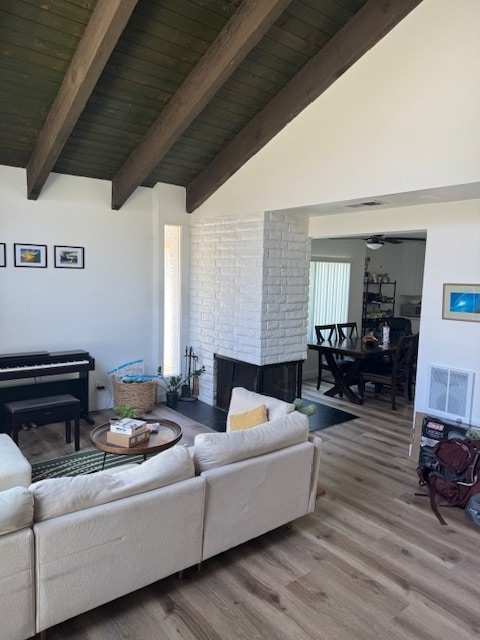 Living room & Fireplace - 2733 Harbor Blvd