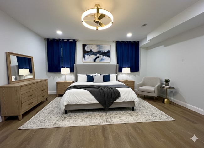 Main bedroom V-staged - 8145 Mount Vernon Hwy House