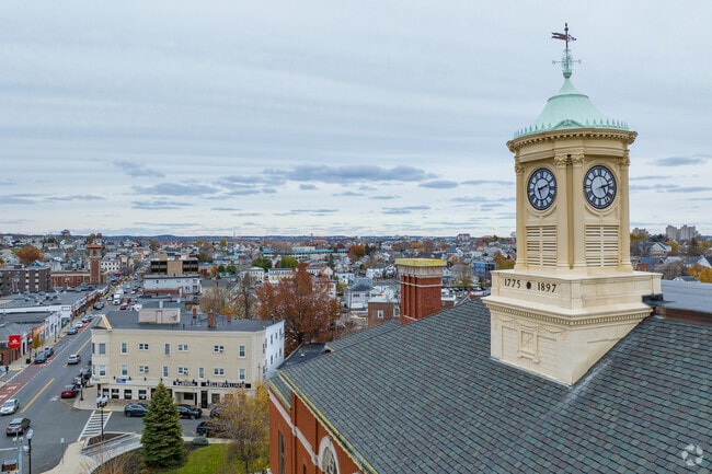 Spot the neighborhood from the clock tower atop the City Hall building in Revere.