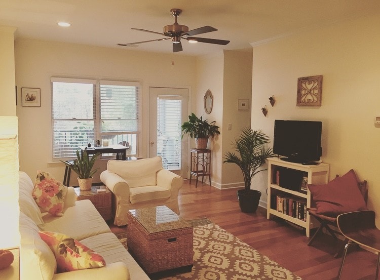 Living room and dining area - 610 Hillsborough St