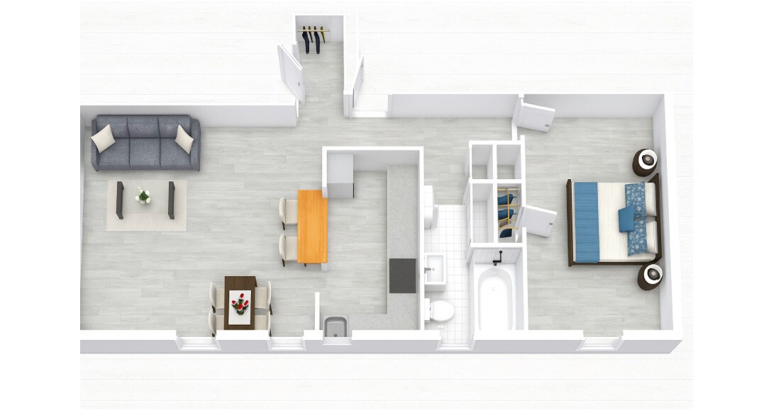 Cypress West Akron Apartments – W. Market St 1-BR