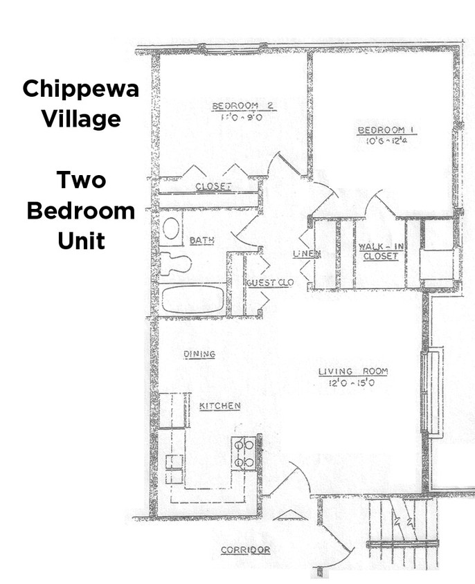 2HAB/1BA - Chippewa Village