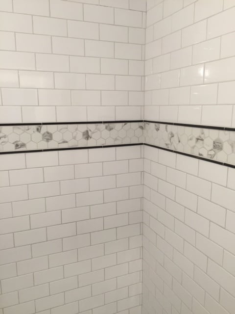 Tiled Shower stall - 444 Bedford Street
