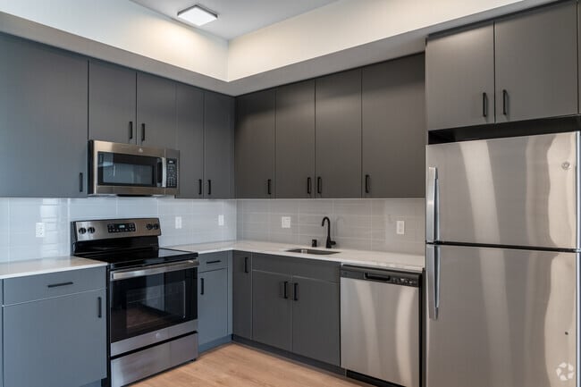 1BR A, 1BA, - 703SF - Kitchen - HW_Hudson West