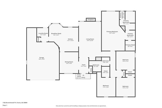 Foto del edificio - Beautiful 4 bedroom Brick Home in Evans, GA