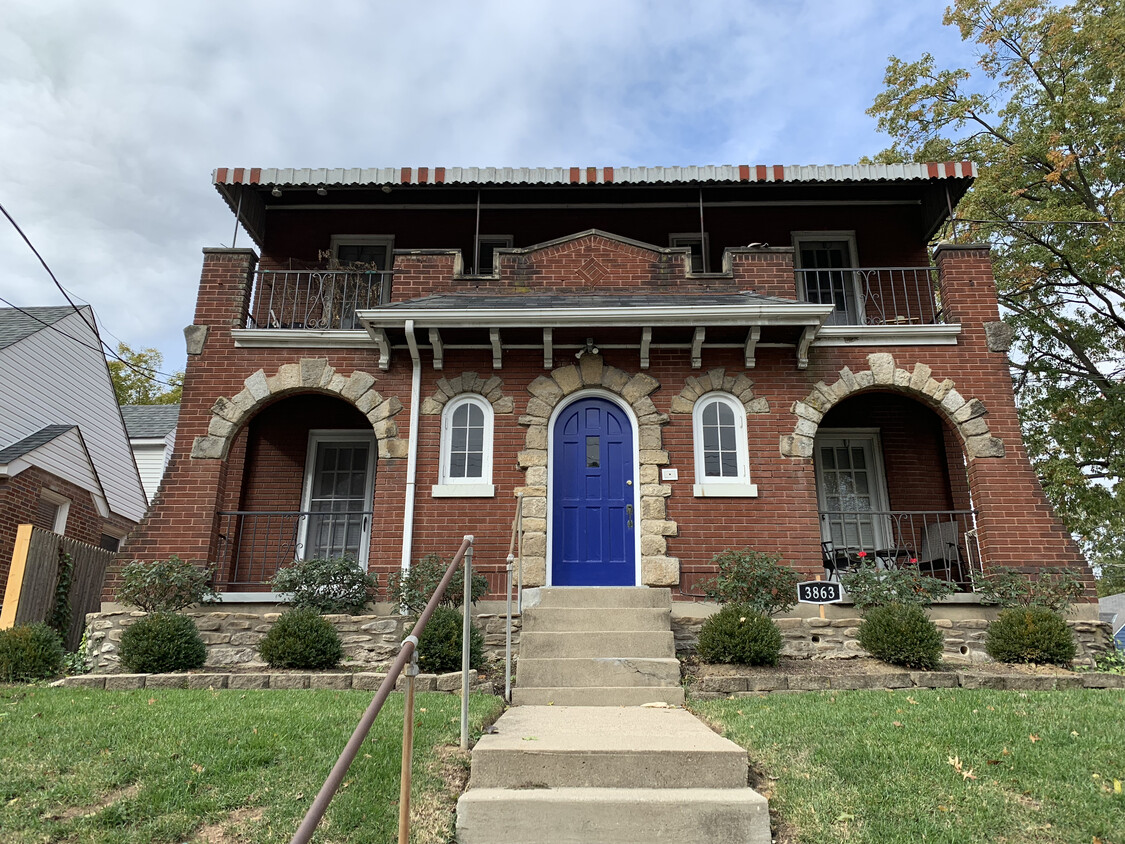 Attractive brick 4 family in Oakley with private covered balconies for each unit. - 3863 Marburg Ave