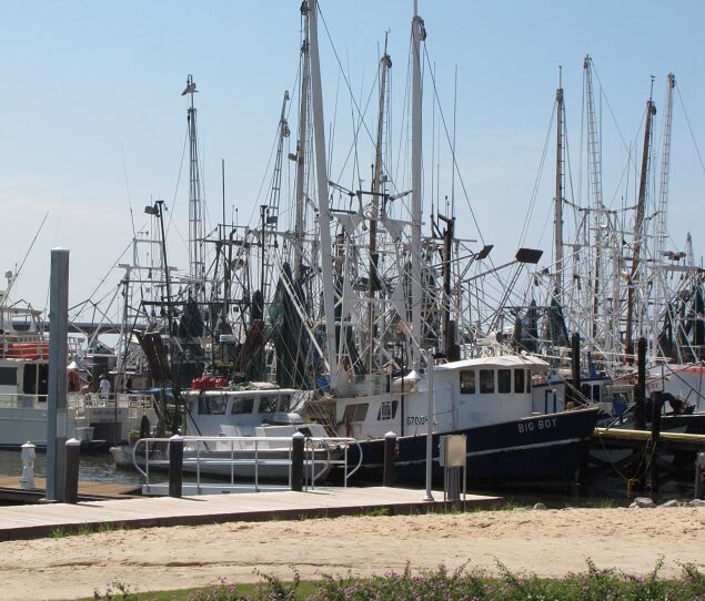 Fishing boats in Biloxi